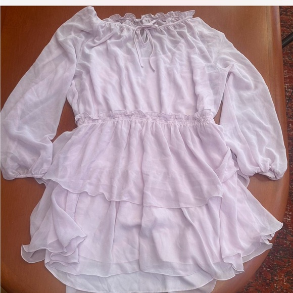 Aritzia Sunday Best amulet dress in lilac pink size L - Picture 6 of 8